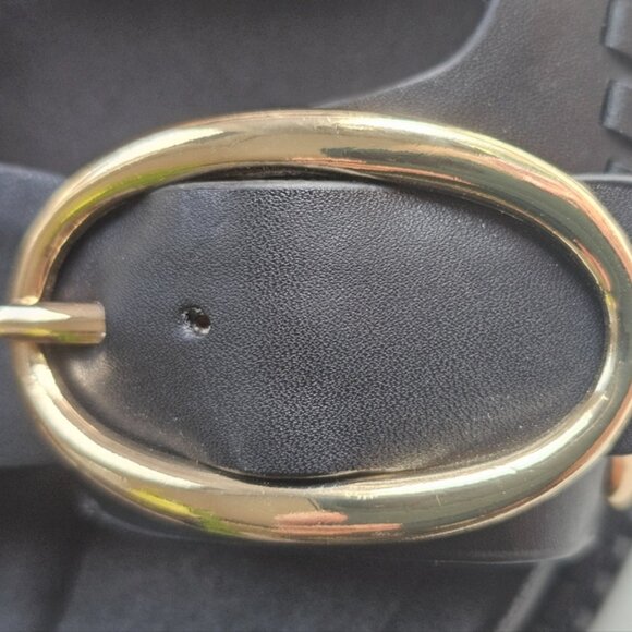 INDIGO RD Black Chunky Buckled Slides Sandals Size 9 NWT - Picture 8 of 10